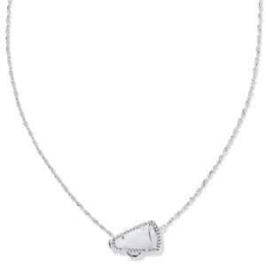 Kendra Scott cheer megaphone necklace. New with tags. Silver
